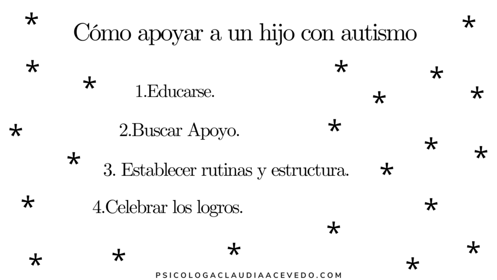 ¿Qué hacer si mi hijo tiene autismo?