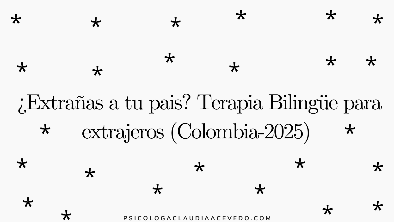 terapia para extranjeros