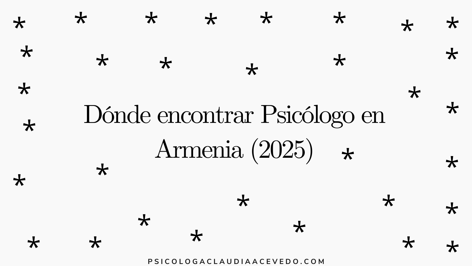 Psicólogo Armenia (2025)