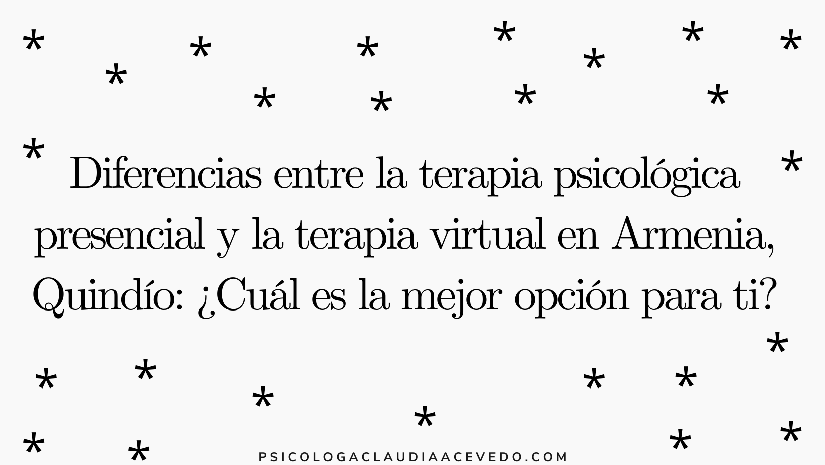 Diferencias entre la terapia psicológica presencial y la terapia virtual en Armenia, Quindío: ¿Cuál es la mejor opción para ti?